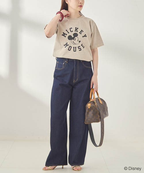 journal standard L'essage(ジャーナルスタンダードレサージュ)の「【MICKEY】ピグメントTシャツ(Tシャツ/カットソー・レディース・ホワイト/ベージュ・FREE)」の4枚目の写真