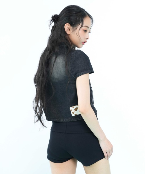 sedacle girl(セダクルガール)の「ナポレオンショートデニムジャケット(その他トップス・レディース・インディゴブルー/ブラック・SMALL/MEDIUM)」の11枚目の写真