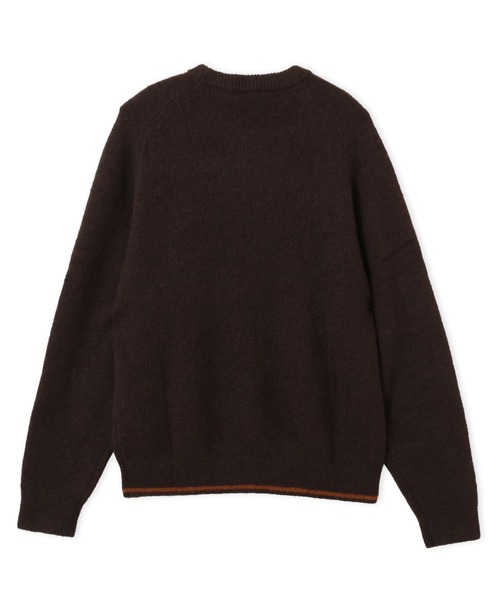 adidas(アディダス)の「adidas 3 STRIPES FLUFFY KNIT CREW / アディダス 3 ストライプス フラッフィー ニット クルー(ニット/セーター・メンズ・ブラウン・S/M/L/XL/XXL)」の7枚目の写真