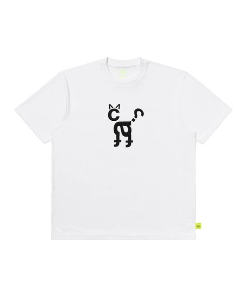 LOOSE JOINTS（ルーズジョインツ）の「MEOW（Tシャツ/カットソー・レディース・ブラック/ホワイト・SMALL）」の2枚目の写真