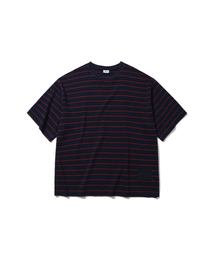 ANGLAN | Denim Striped Tee - Red(Tシャツ/カットソー)