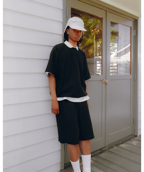 KEBOZ(ケボズ)の「COTTON MESH SHORTS(その他パンツ・メンズ・ホワイト/ブラック/ネイビー・M/L/XL)」の4枚目の写真