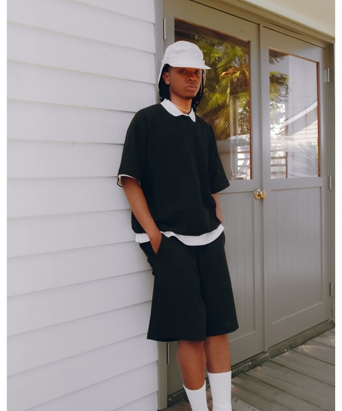 KEBOZ(ケボズ)の「COTTON MESH SHORTS(その他パンツ・メンズ・ホワイト/ブラック/ネイビー・M/L/XL)」の5枚目の写真