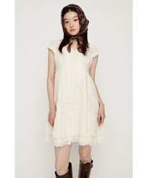 LACE CAMI SHORT DRESS レースキャミショートドレス 夏服 秋服 ミニワンピース