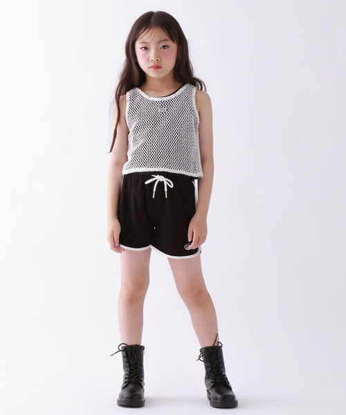 10C REPIPI(ジューシーレピピ)の「【10C REPIPI】【SETアイテム】メッシュタンク(タンクトップ・キッズ・ブラック/ピンク/オフホワイト・130cm/140cm/120cm)」の6枚目の写真