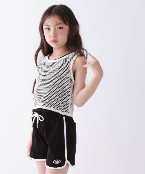 10C REPIPI(ジューシーレピピ)の「【10C REPIPI】【SETアイテム】メッシュタンク(タンクトップ・キッズ・ブラック/ピンク/オフホワイト・130cm/140cm/120cm)」の9枚目の写真