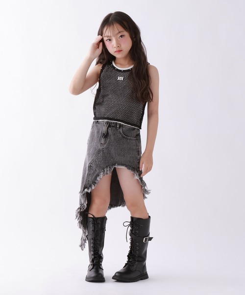 10C REPIPI(ジューシーレピピ)の「【10C REPIPI】【SETアイテム】メッシュタンク(タンクトップ・キッズ・ブラック/ピンク/オフホワイト・130cm/140cm/120cm)」の10枚目の写真