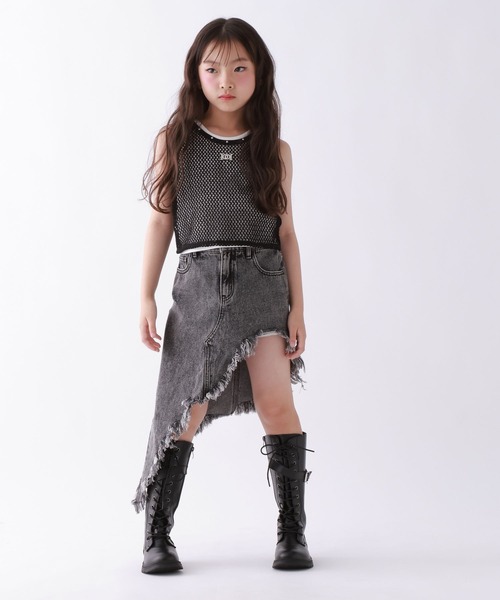 10C REPIPI(ジューシーレピピ)の「【10C REPIPI】【SETアイテム】メッシュタンク(タンクトップ・キッズ・ブラック/ピンク/オフホワイト・130cm/140cm/120cm)」の12枚目の写真