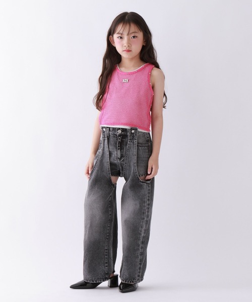 10C REPIPI(ジューシーレピピ)の「【10C REPIPI】【SETアイテム】メッシュタンク(タンクトップ・キッズ・ブラック/ピンク/オフホワイト・130cm/140cm/120cm)」の17枚目の写真