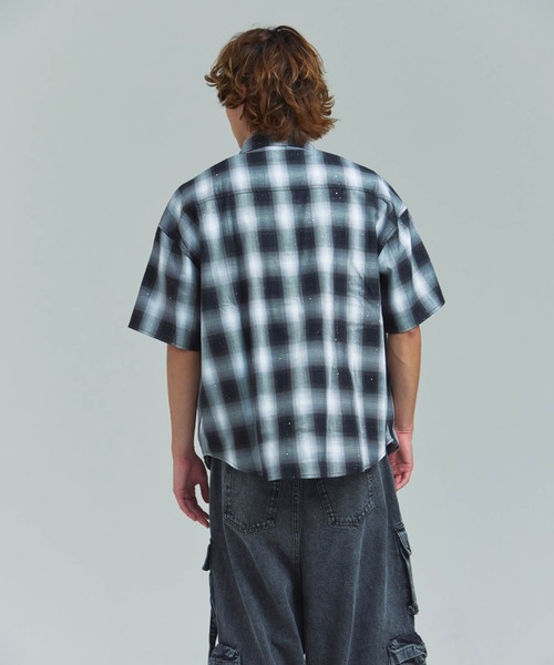 GALLIS ADDICTION（ガリスアディクション）の「GA Glitter Check S/S Shirt（シャツ/ブラウス・メンズ・ブラック/ピンク・FREE）」の10枚目の写真