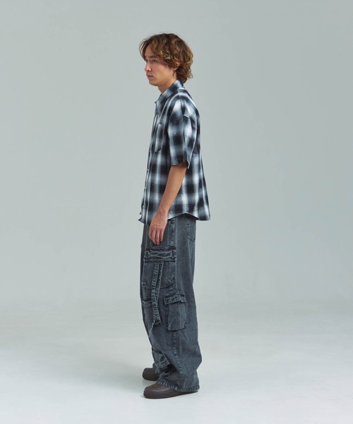 GALLIS ADDICTION（ガリスアディクション）の「GA Glitter Check S/S Shirt（シャツ/ブラウス・メンズ・ブラック/ピンク・FREE）」の16枚目の写真