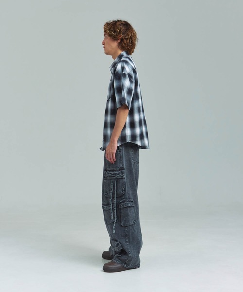 GALLIS ADDICTION（ガリスアディクション）の「GA Glitter Check S/S Shirt（シャツ/ブラウス・メンズ・ブラック/ピンク・FREE）」の17枚目の写真