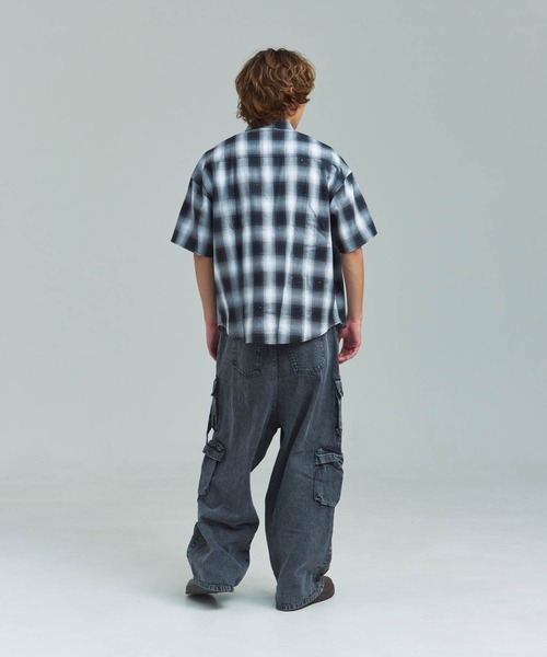 GALLIS ADDICTION（ガリスアディクション）の「GA Glitter Check S/S Shirt（シャツ/ブラウス・メンズ・ブラック/ピンク・FREE）」の18枚目の写真