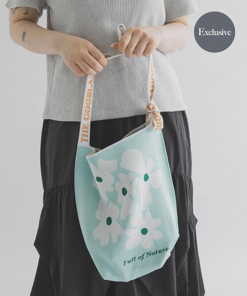 THE GOODLAND MARKET(ザグッドランドマーケット)の「『別注』KNT365×TGM FOURTY Nature(トートバッグ・レディース・ライトブルー/ブラウン・ONE)」の1枚目の写真