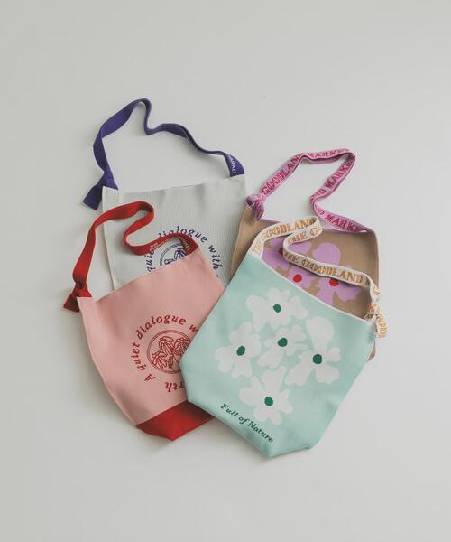 THE GOODLAND MARKET(ザグッドランドマーケット)の「『別注』KNT365×TGM FOURTY Nature(トートバッグ・レディース・ライトブルー/ブラウン・ONE)」の8枚目の写真