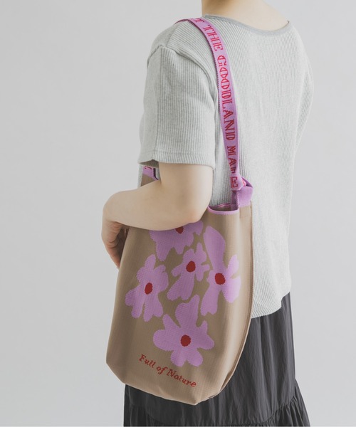 THE GOODLAND MARKET(ザグッドランドマーケット)の「『別注』KNT365×TGM FOURTY Nature(トートバッグ・レディース・ライトブルー/ブラウン・ONE)」の8枚目の写真