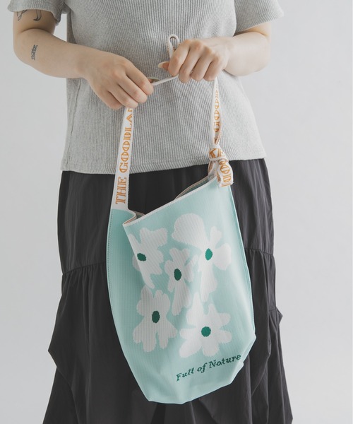 THE GOODLAND MARKET(ザグッドランドマーケット)の「『別注』KNT365×TGM FOURTY Nature(トートバッグ・レディース・ライトブルー/ブラウン・ONE)」の3枚目の写真