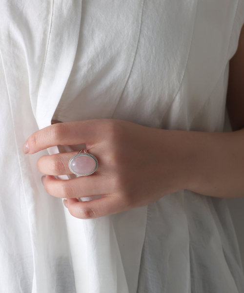 Lilas（リラ）の「【SAMH by LILAS】ローズクォーツリング SV（リング・レディース・シルバー・11/15 /13）」の2枚目の写真