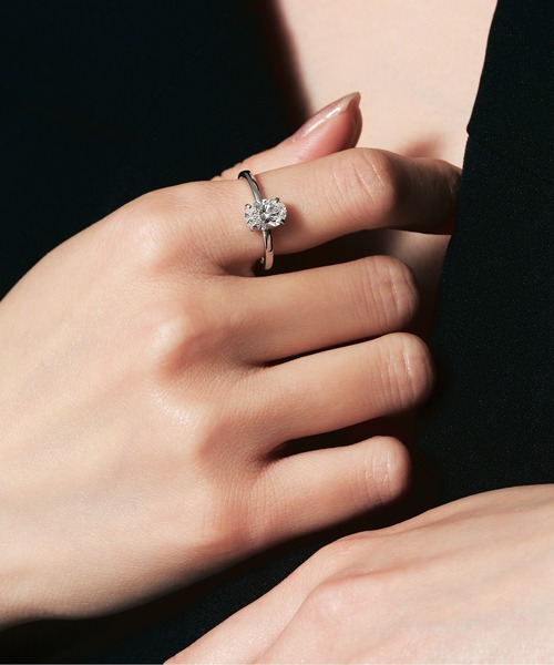 UNITED JEWELS(ユナイテッドジュエルズ)の「Pt900 ラボグロウンダイヤモンド リング(オーバル)(リング・レディース・イエローゴールド・13号)」の8枚目の写真