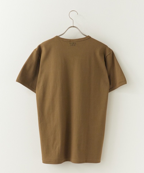 AVIREX(アヴィレックス)の「AVIREX/アビレックス DAILY S/S RIB V NECK TEE デイリー 半袖 リブ Vネック Tシャツ タイト スリムフィット メンズ レディース 秋 秋服 2026年秋冬(Tシャツ/カットソー・メンズ・ホワイト/ブラック/グレー/オリーブ/ロイヤルブルー/チャコール・S/M/L)」の14枚目の写真