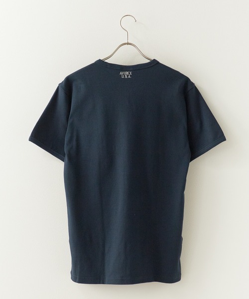 AVIREX(アヴィレックス)の「AVIREX/アビレックス DAILY S/S RIB V NECK TEE デイリー 半袖 リブ Vネック Tシャツ タイト スリムフィット メンズ レディース 秋 秋服 2026年秋冬(Tシャツ/カットソー・メンズ・ホワイト/ブラック/グレー/オリーブ/ロイヤルブルー/チャコール・S/M/L)」の15枚目の写真