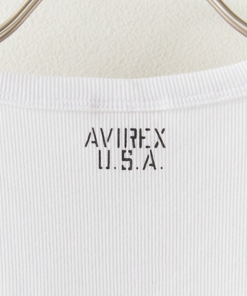 AVIREX(アヴィレックス)の「AVIREX/アビレックス DAILY S/S RIB V NECK TEE デイリー 半袖 リブ Vネック Tシャツ タイト スリムフィット メンズ レディース 秋 秋服 2026年秋冬(Tシャツ/カットソー・メンズ・ホワイト/ブラック/グレー/オリーブ/ロイヤルブルー/チャコール・S/M/L)」の20枚目の写真