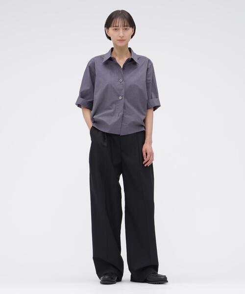 MARGARET HOWELL(マーガレットハウエル)の「SUMMER WOOL(その他パンツ・レディース・ブラック・2)」の4枚目の写真