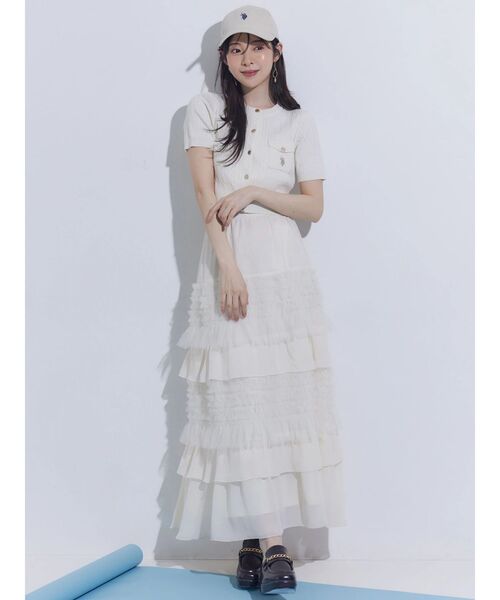 MERCURYDUO(マーキュリーデュオ)の「U.S. POLO ASSN.ツイルキャップ(キャップ・レディース・アイボリー/ブラック・FREE)」の9枚目の写真