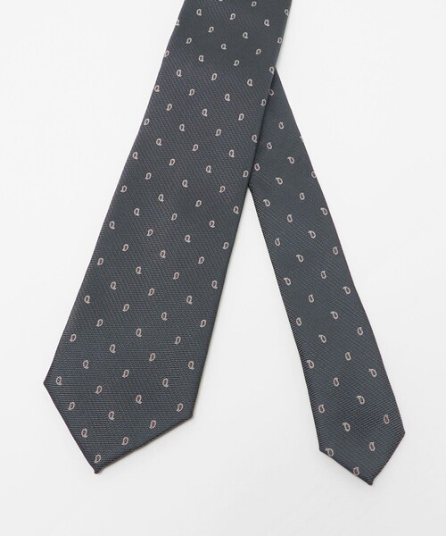 UNITED ARROWS（ユナイテッドアローズ）の「スモール ペイズリー ジャガード ネクタイ（ネクタイ・メンズ・ネイビー/ダークグレー・FREE）」の3枚目の写真
