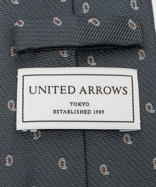 UNITED ARROWS（ユナイテッドアローズ）の「スモール ペイズリー ジャガード ネクタイ（ネクタイ・メンズ・ネイビー/ダークグレー・FREE）」の6枚目の写真