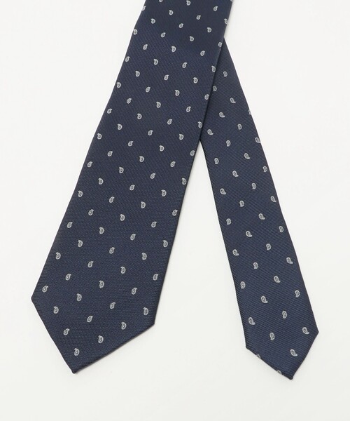 UNITED ARROWS（ユナイテッドアローズ）の「スモール ペイズリー ジャガード ネクタイ（ネクタイ・メンズ・ネイビー/ダークグレー・FREE）」の8枚目の写真