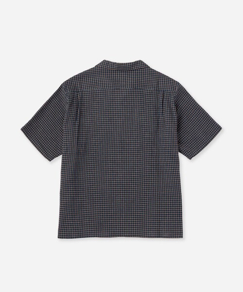 Saturdays NYC(サタデーズ ニューヨークシティ )の「Hester Palaka Shirt(シャツ/ブラウス・メンズ・オリーブ/ブルー/キナリ・L/S/M)」の4枚目の写真