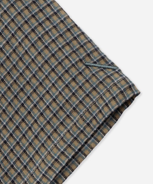 Saturdays NYC(サタデーズ ニューヨークシティ )の「Hester Palaka Shirt(シャツ/ブラウス・メンズ・オリーブ/ブルー/キナリ・L/S/M)」の9枚目の写真