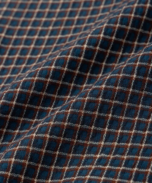 Saturdays NYC(サタデーズ ニューヨークシティ )の「Hester Palaka Shirt(シャツ/ブラウス・メンズ・オリーブ/ブルー/キナリ・L/S/M)」の13枚目の写真