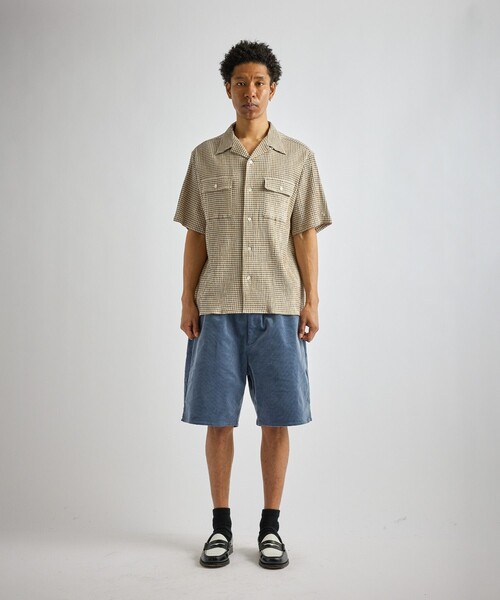Saturdays NYC(サタデーズ ニューヨークシティ )の「Hester Palaka Shirt(シャツ/ブラウス・メンズ・オリーブ/ブルー/キナリ・L/S/M)」の14枚目の写真
