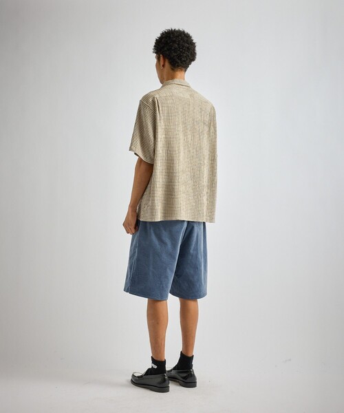 Saturdays NYC(サタデーズ ニューヨークシティ )の「Hester Palaka Shirt(シャツ/ブラウス・メンズ・オリーブ/ブルー/キナリ・L/S/M)」の15枚目の写真