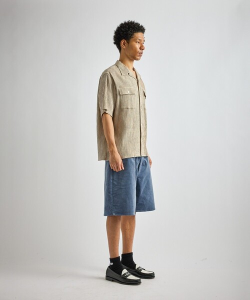 Saturdays NYC(サタデーズ ニューヨークシティ )の「Hester Palaka Shirt(シャツ/ブラウス・メンズ・オリーブ/ブルー/キナリ・L/S/M)」の16枚目の写真