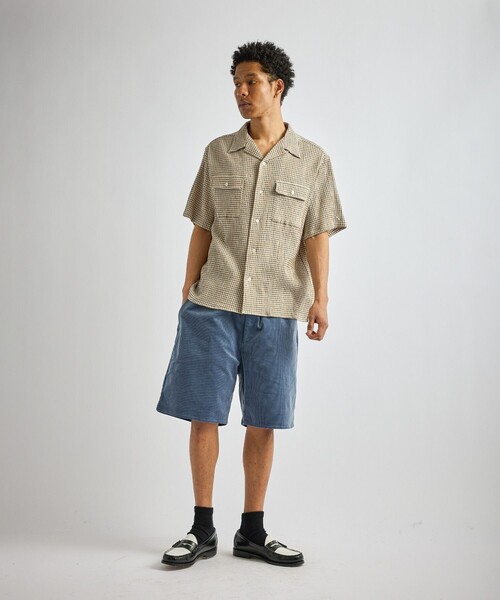 Saturdays NYC(サタデーズ ニューヨークシティ )の「Hester Palaka Shirt(シャツ/ブラウス・メンズ・オリーブ/ブルー/キナリ・L/S/M)」の17枚目の写真