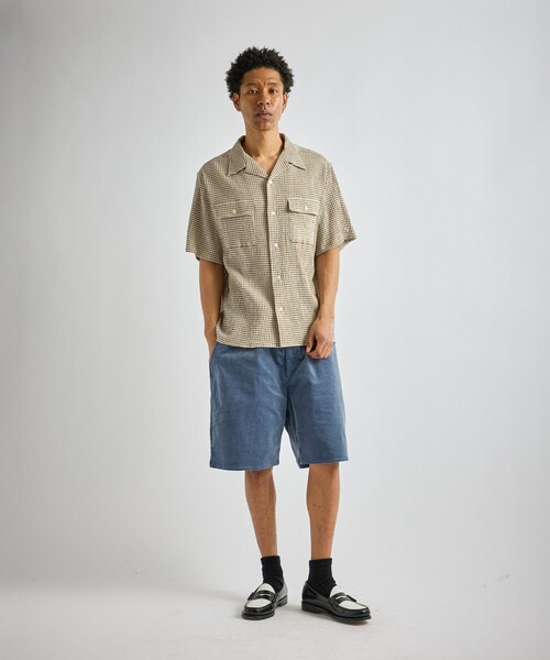 Saturdays NYC(サタデーズ ニューヨークシティ )の「Hester Palaka Shirt(シャツ/ブラウス・メンズ・オリーブ/ブルー/キナリ・L/S/M)」の18枚目の写真