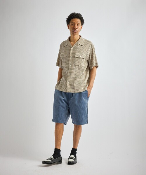 Saturdays NYC(サタデーズ ニューヨークシティ )の「Hester Palaka Shirt(シャツ/ブラウス・メンズ・オリーブ/ブルー/キナリ・L/S/M)」の20枚目の写真
