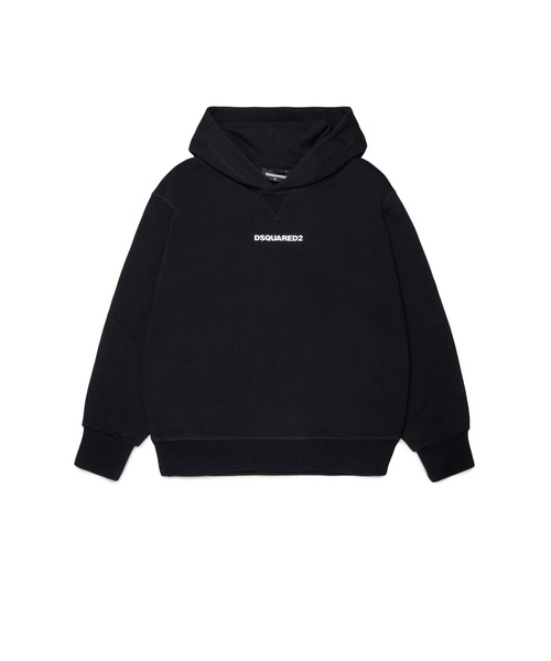DSQUARED2(ディースクエアード)の「キッズ プルオーバーパーカー DSQUARED KID(パーカー・キッズ・ベージュ/ブラック・14Y/12Y/10Y/8Y)」の1枚目の写真