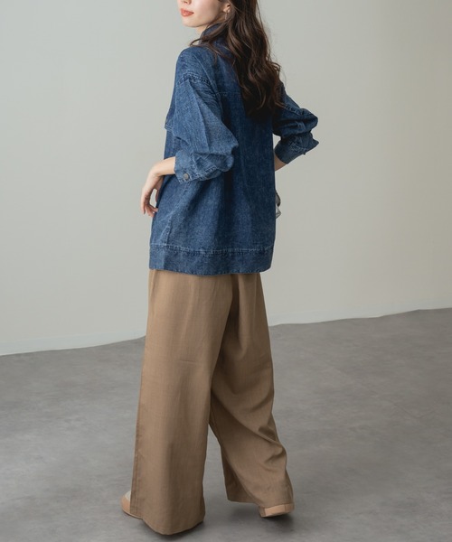 refinedworks(リファインドワークス)の「【refinedworks】ヴィンテージ 感漂う デニム ビッグ シャツ ジャケット(デニムジャケット・レディース・ブルー/ネイビー・FREE)」の18枚目の写真