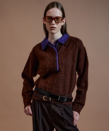 【2026Autumn PRE-ORDER】Layered Polo Knit/レイヤードポロニット
