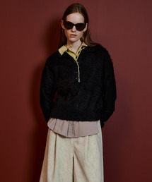 【2026Autumn PRE-ORDER】Layered Polo Knit/レイヤードポロニット