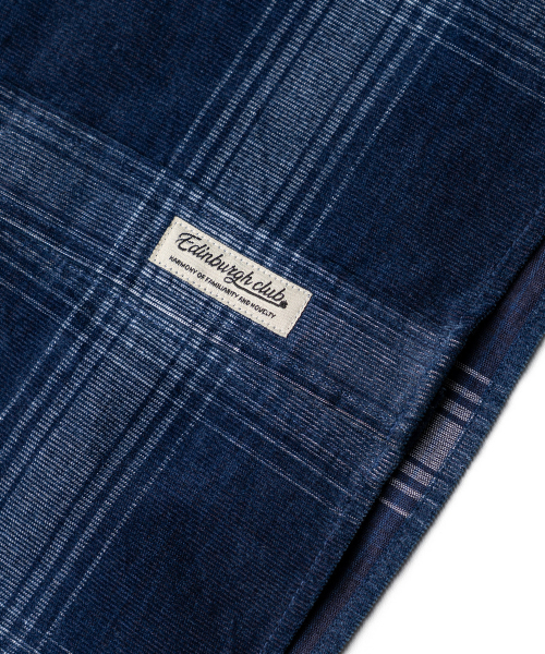 EDINBURGH CLUB(エディンバラクラブ)の「SEMI-OVER FIT CHECK CORDUROY SHIRT (BLUE)(シャツ/ブラウス・メンズ・ブルー・SMALL/MEDIUM/LARGE/X-LARGE)」の5枚目の写真