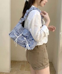くしゅくしゅギャザーフラップショルダーバッグ