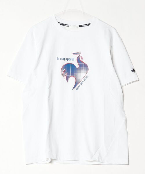 le coq sportif（ルコックスポルティフ）の「サンスクリーンルースター半袖Tシャツ（Tシャツ/カットソー・メンズ・ブラック/ホワイト/グリーン・XL/L/M）」の2枚目の写真