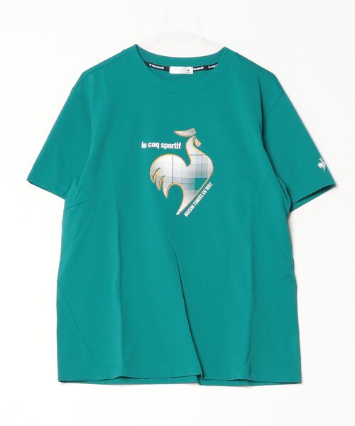 le coq sportif（ルコックスポルティフ）の「サンスクリーンルースター半袖Tシャツ（Tシャツ/カットソー・メンズ・ブラック/ホワイト/グリーン・XL/L/M）」の3枚目の写真