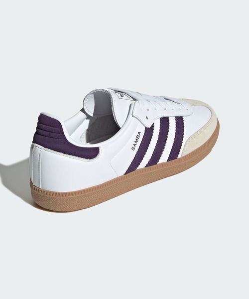 adidas(アディダス)の「サンバ OG / Samba OG / アディダスオリジナルス adidas Originals(スニーカー・レディース・ホワイト×パープル・28.0cm/23.5cm/24.0cm/24.5cm/23.0cm/22.0cm/22.5cm/26.5cm/27.0cm/26.0cm/25.5cm/25.0cm/27.5cm)」の4枚目の写真