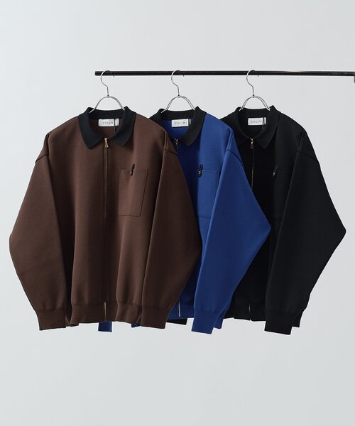 CULLNI(クルニ)の「【CULLNI for Lui's】ニットジップブルゾン(ニット/セーター・メンズ・ブルー/ブラウン/ブラック・2/1)」の22枚目の写真